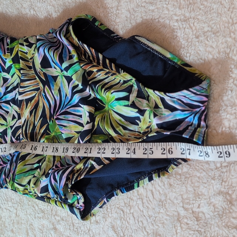 Ellen Tracy Tropical Palm Leaf One-piece Swimsuit Size 8 NWT - Picture 13 of 16